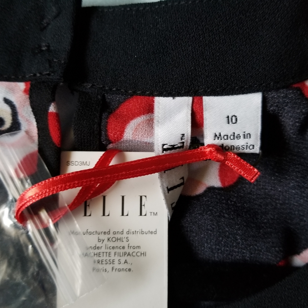 Elle NWT Sleeveless Dress Sz 10 - Picture 6 of 8